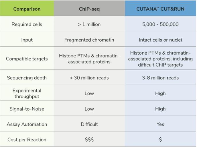 Figure CUT-vs ChIP-Table